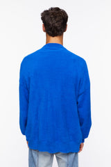 Fuzzy Knit Cardigan Sweater