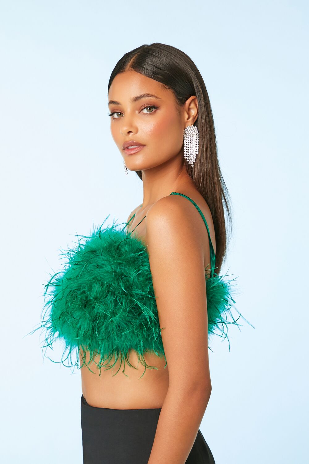 Feather Cropped Cami