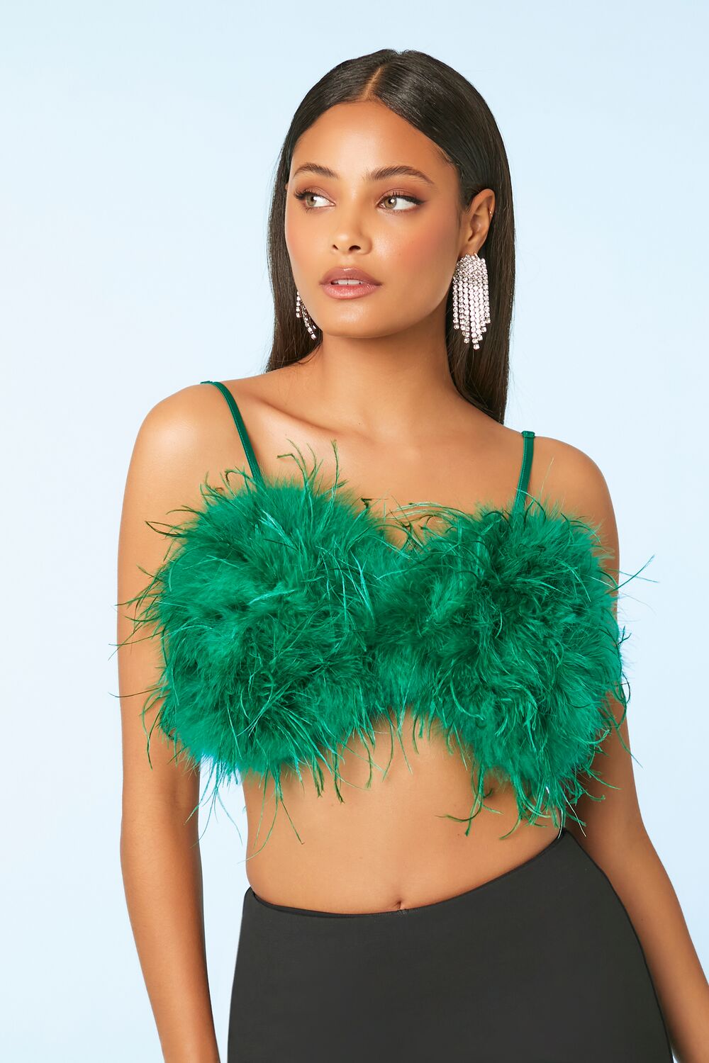 Feather Cropped Cami