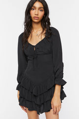 Tiered Ruffle Mini Dress