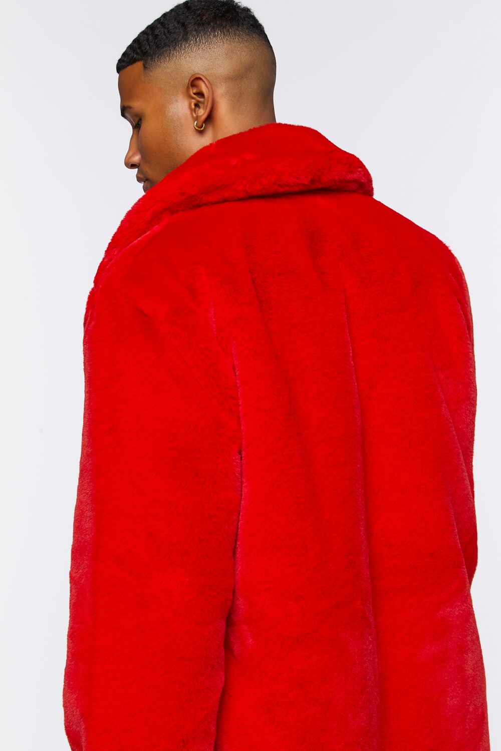 Faux Fur Longline Coat