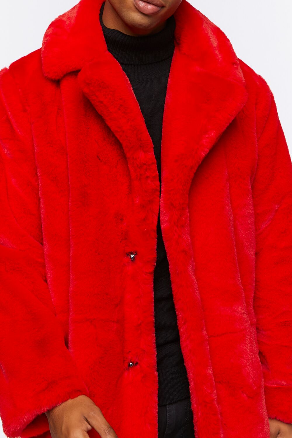 Faux Fur Longline Coat