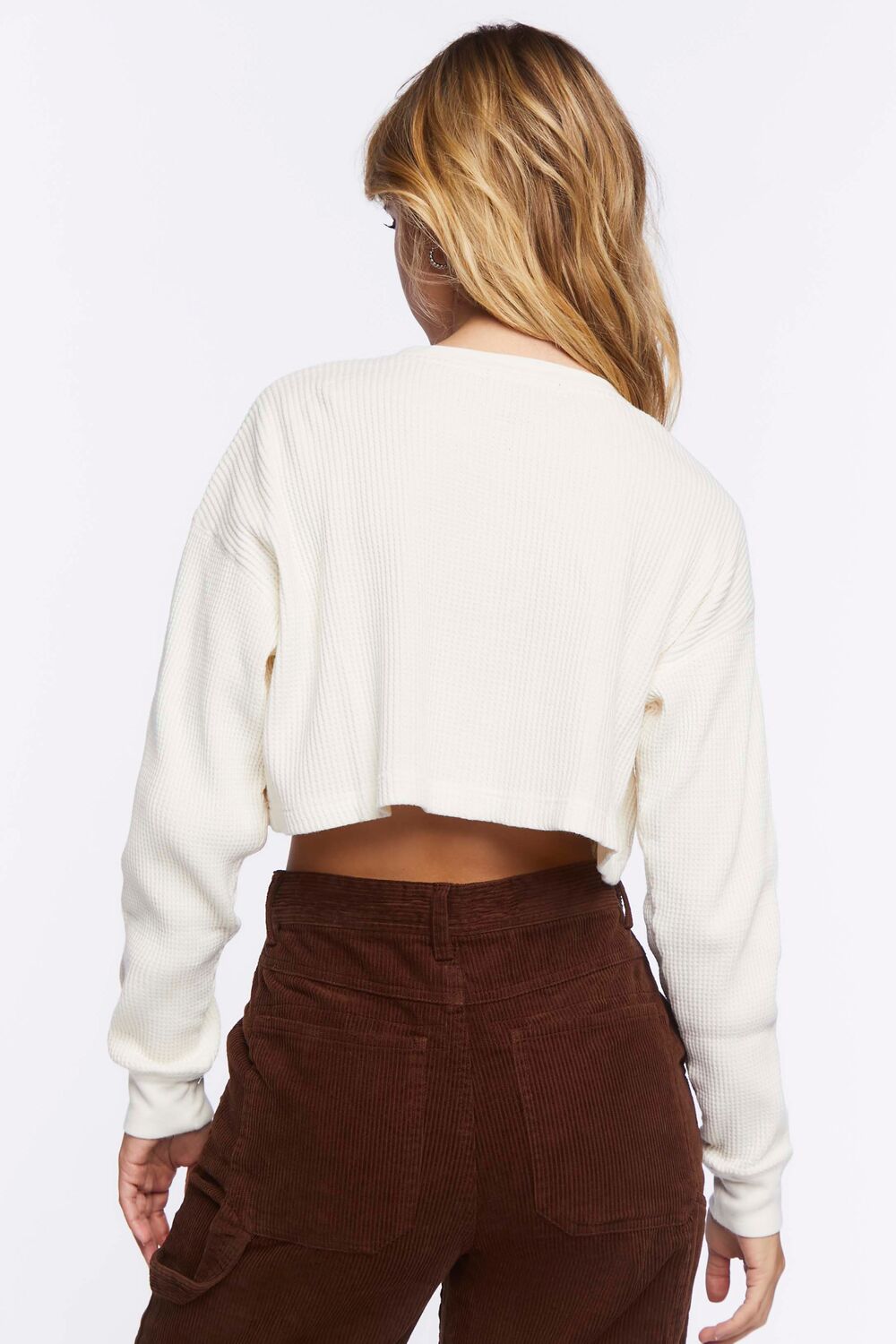 Cropped Henley Top
