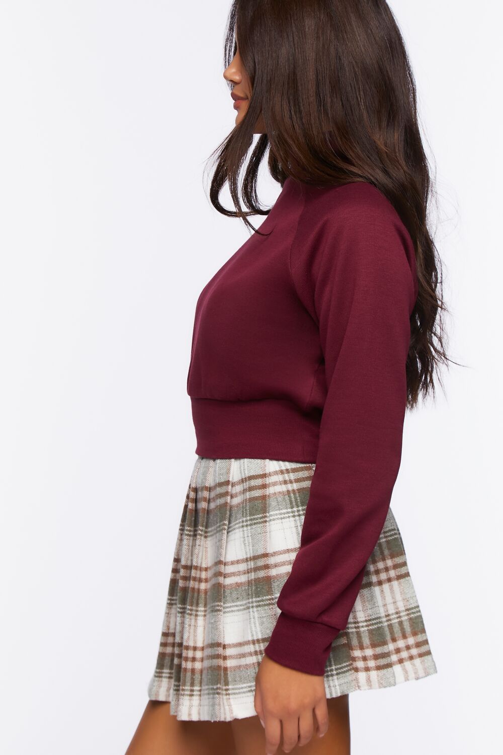 Fleece Mock Neck Pullover