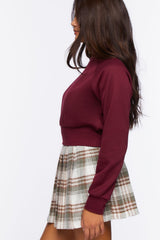 Fleece Mock Neck Pullover