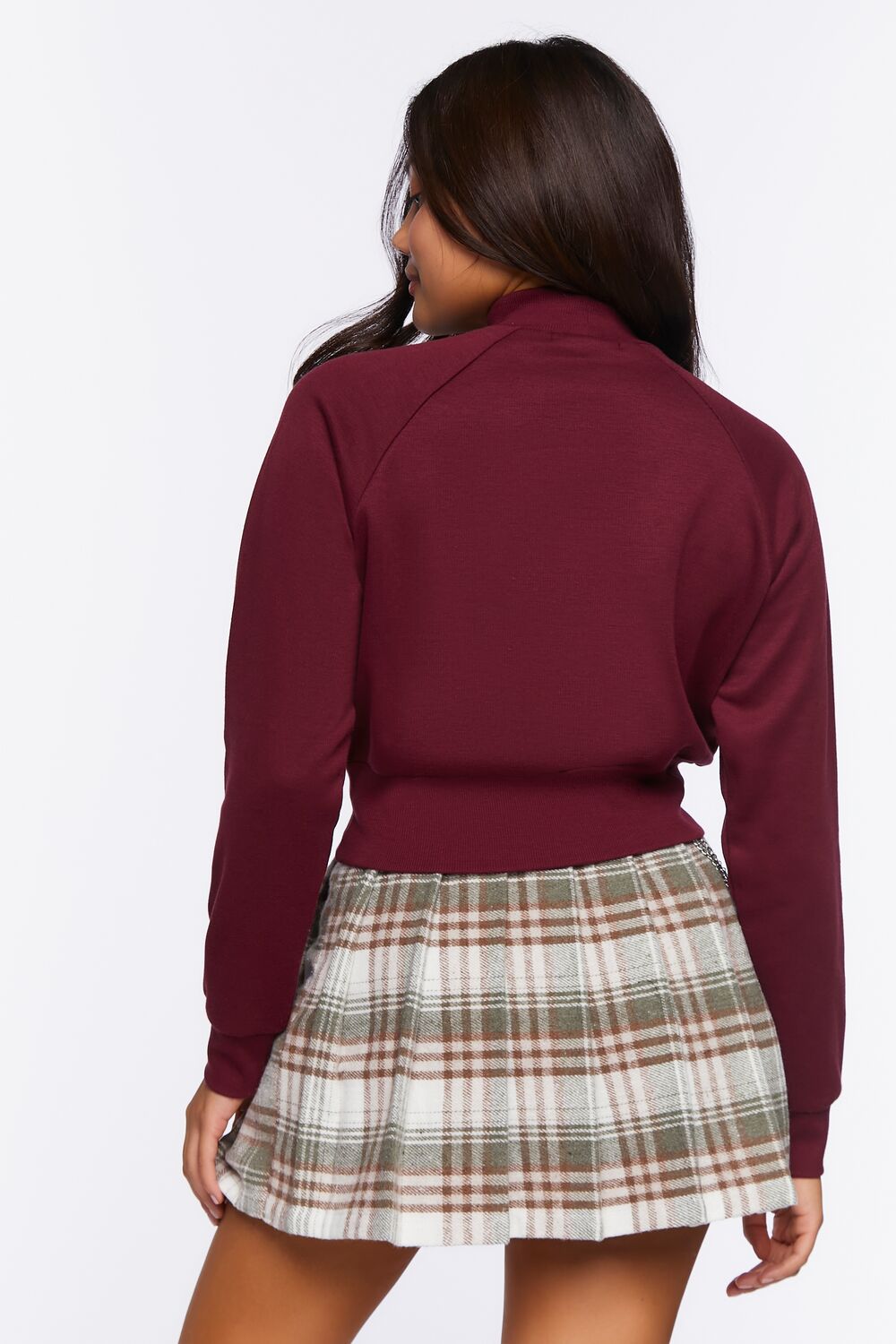 Fleece Mock Neck Pullover