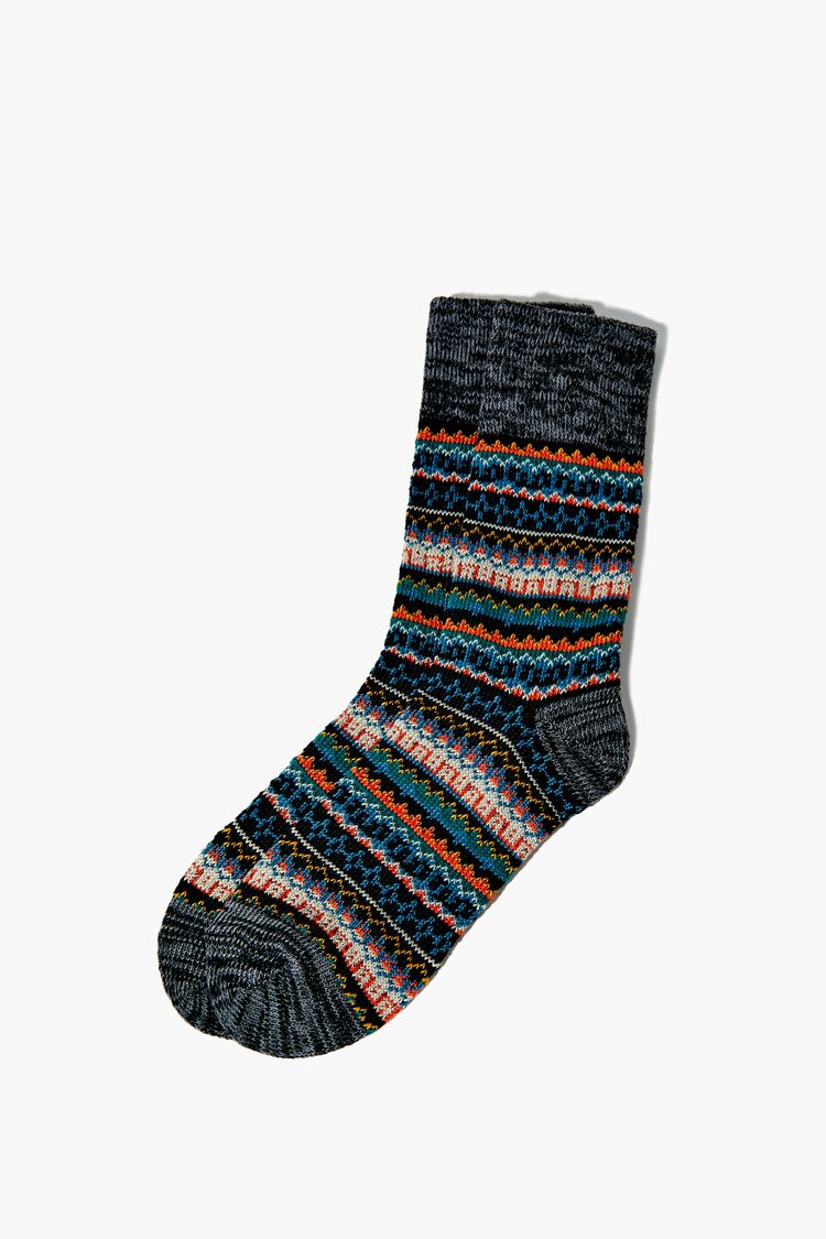 Fair Isle Crew Socks