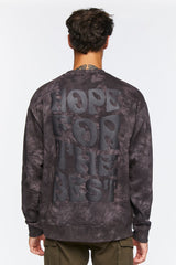 Hope For The Best Acid Wash Pullover