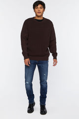 Distressed Slim-Fit Jeans