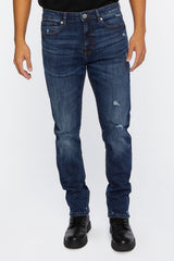 Distressed Slim-Fit Jeans