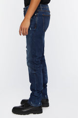 Distressed Slim-Fit Jeans