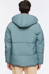 Zip-Up Hooded Puffer Jacket