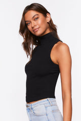 Sleeveless Mock Neck Top