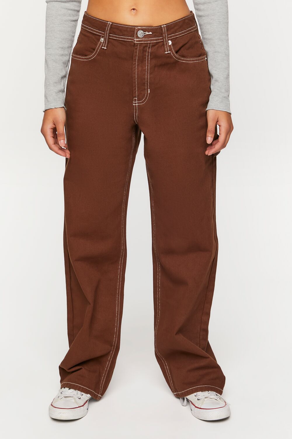 High-Rise Carpenter Dad Jeans