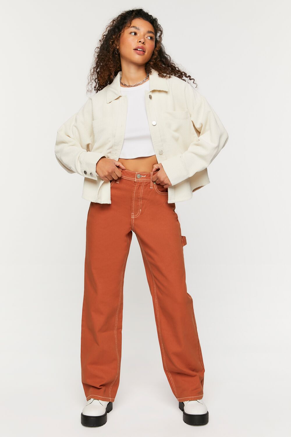 High-Rise Carpenter Dad Jeans