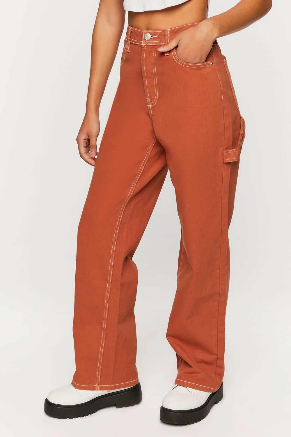 High-Rise Carpenter Dad Jeans
