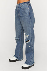 Distressed 90s-Fit Jeans