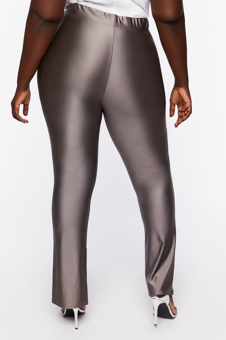 Plus Size Split Hem Leggings