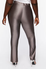 Plus Size Split Hem Leggings