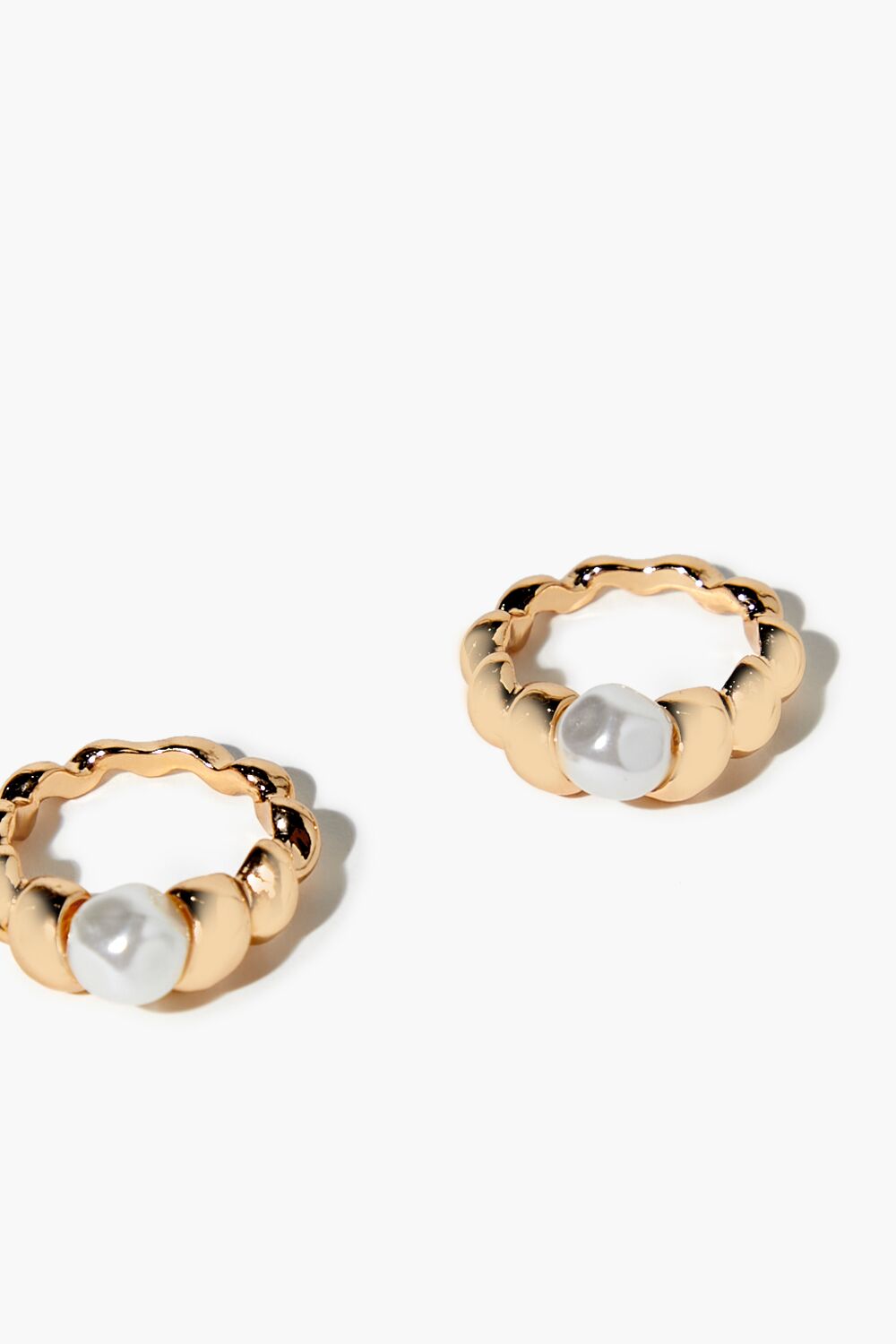 Faux Pearl Ring Set