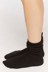 Ribbed Crew Socks