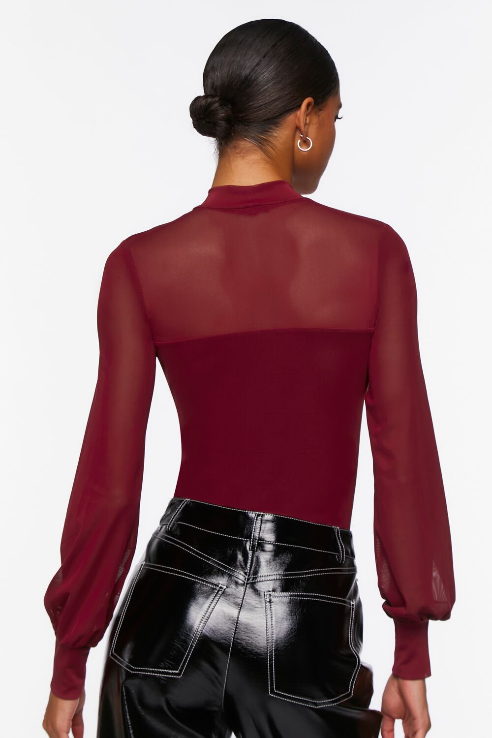 Sheer Illusion Neck Bodysuit