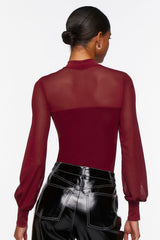 Sheer Illusion Neck Bodysuit