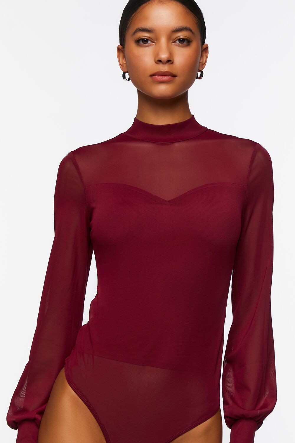 Sheer Illusion Neck Bodysuit