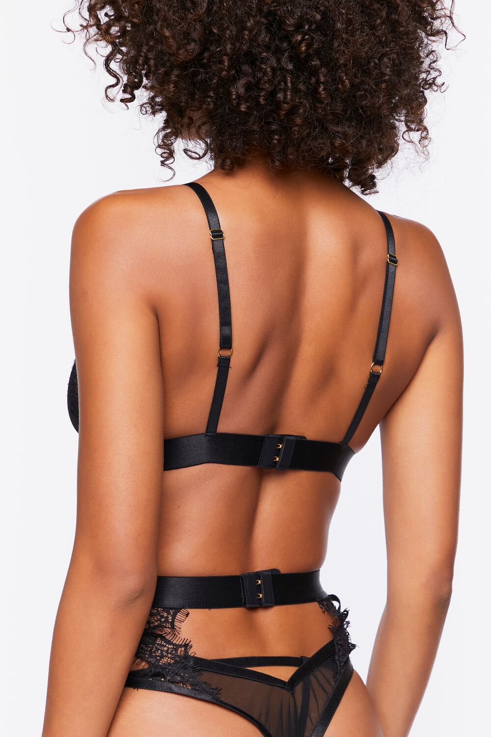 Lace Bra & Thong Lingerie Set