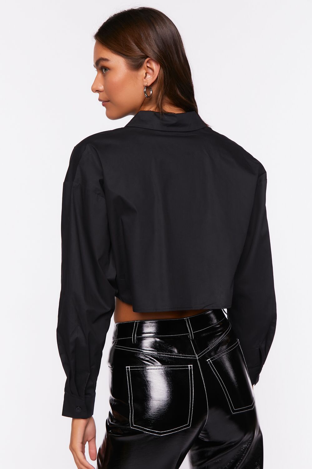 Cropped Drop-Sleeve Shirt