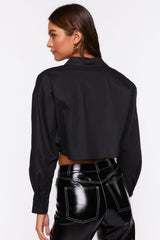 Cropped Drop-Sleeve Shirt