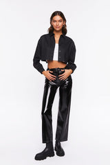 Cropped Drop-Sleeve Shirt