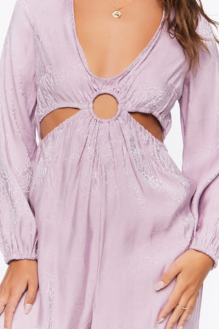 Satin Wide-Leg Cutout Jumpsuit