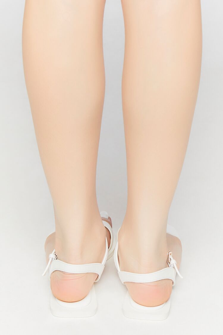 Faux Leather Open-Toe Sandals