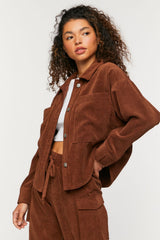 Waffle Corduroy Shacket