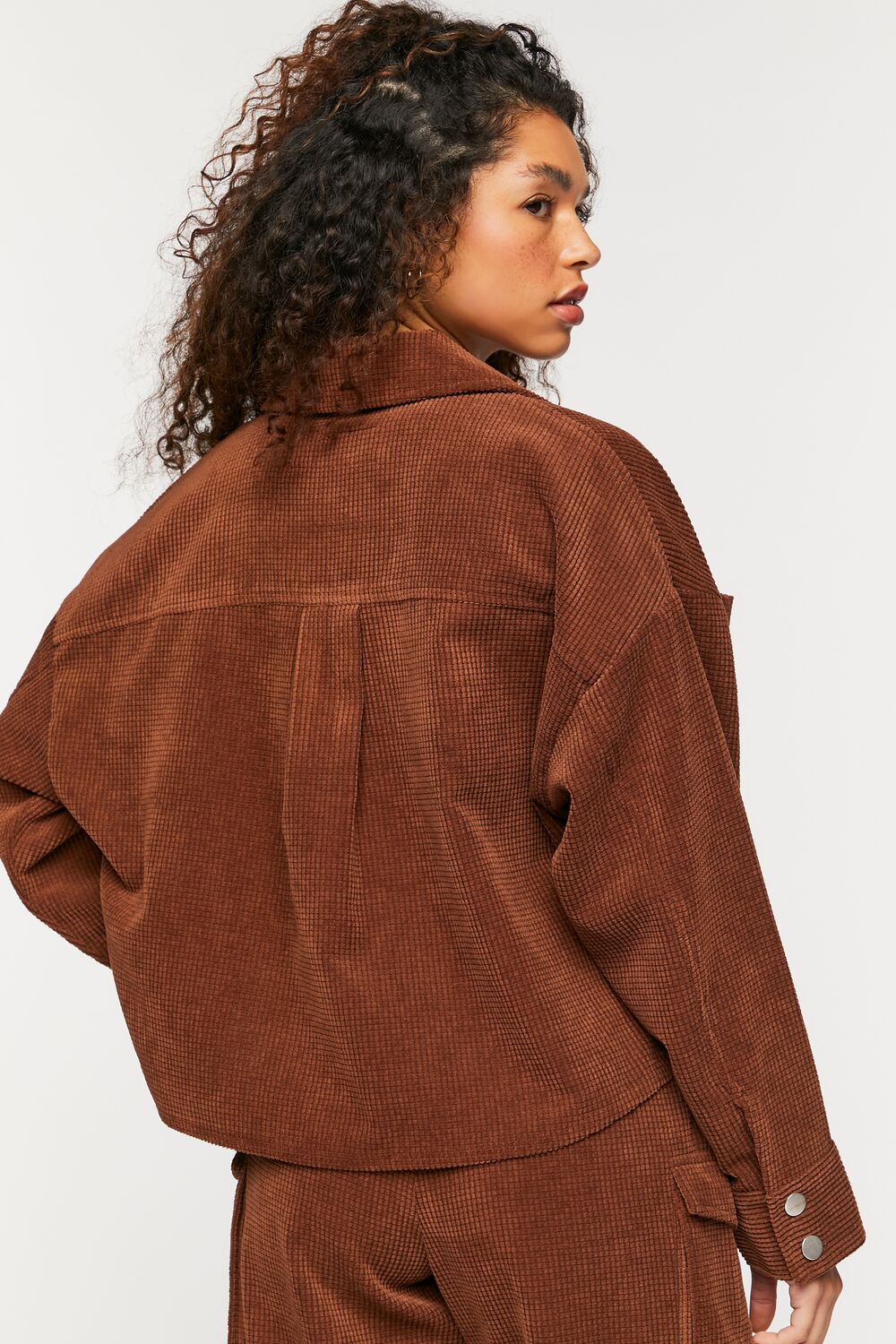 Waffle Corduroy Shacket