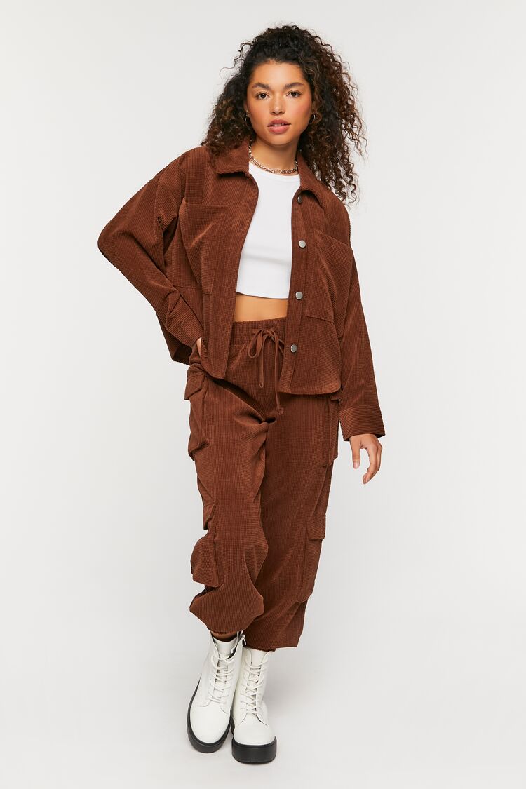 Waffle Corduroy Shacket
