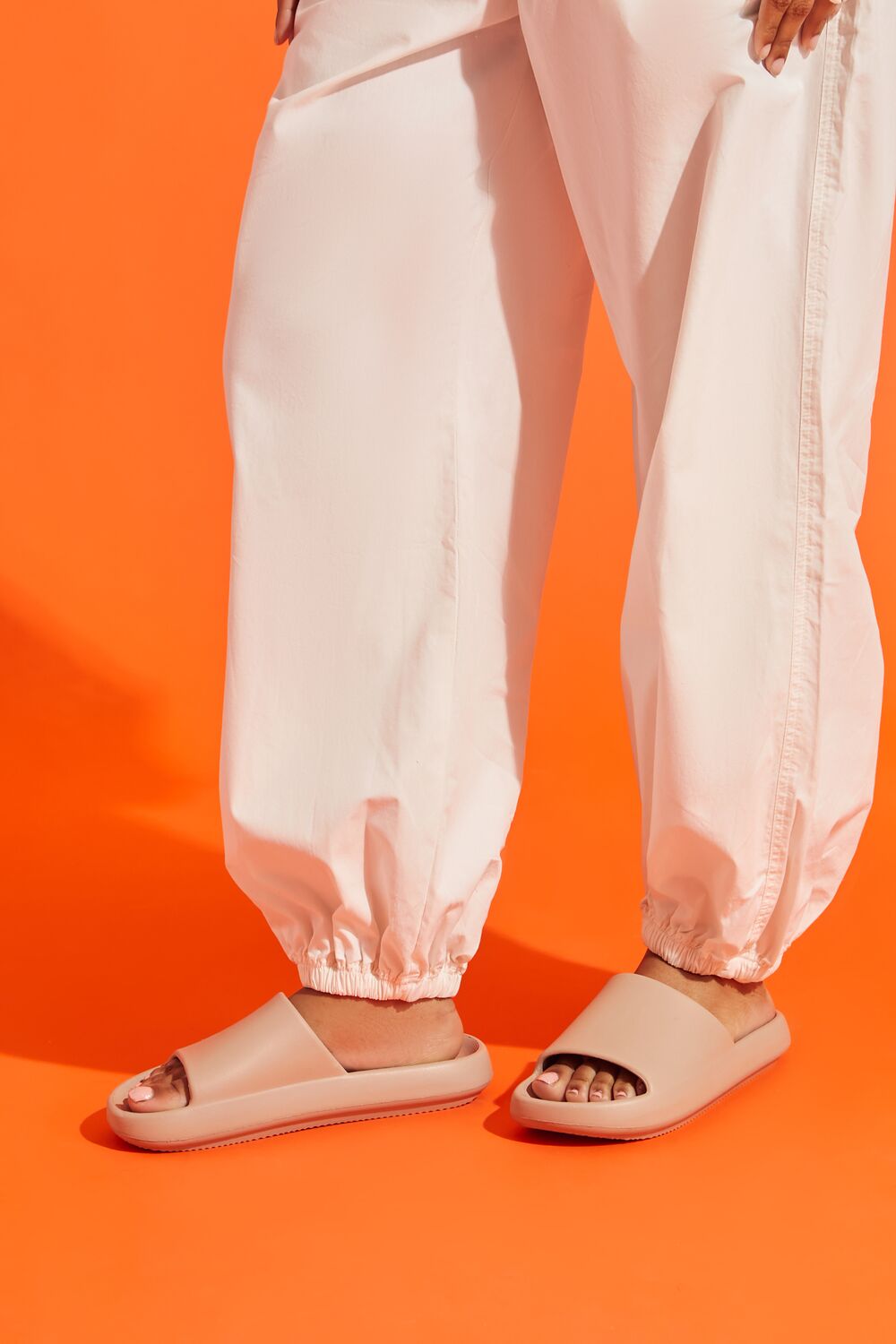 Textured Almond-Toe Slides