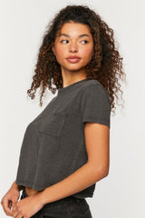 Cropped Pocket Tee