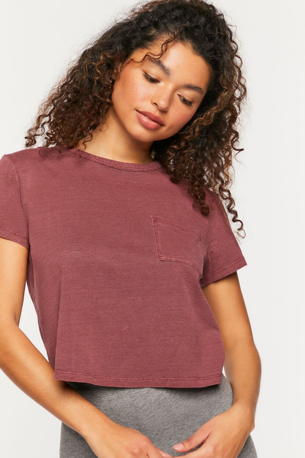 Cropped Pocket Tee