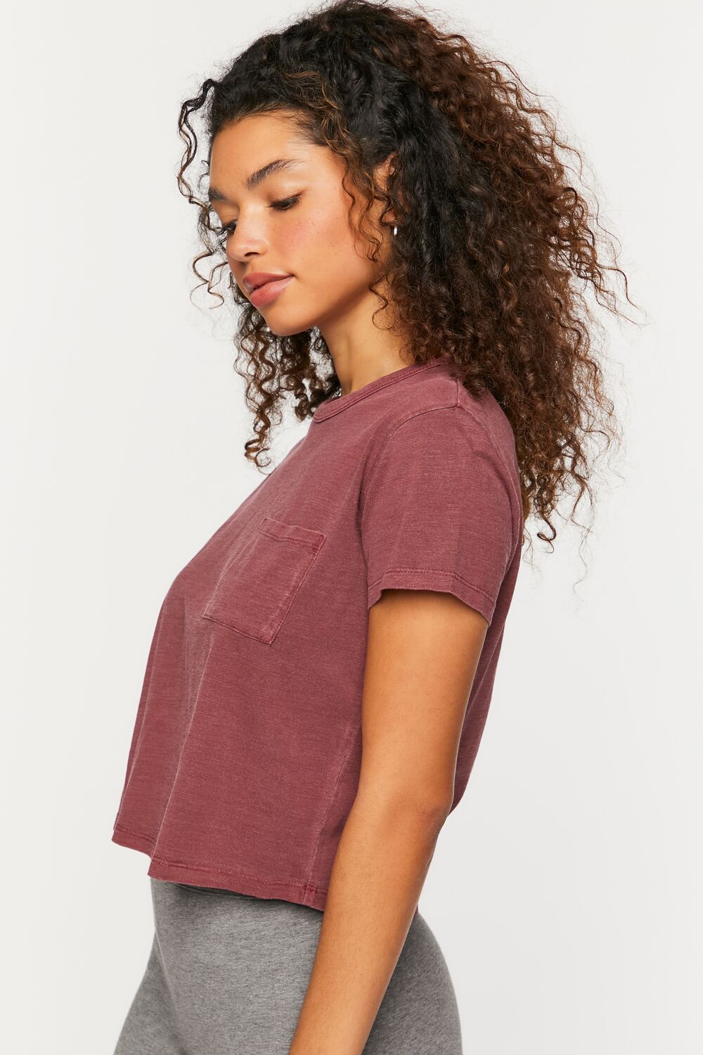 Cropped Pocket Tee