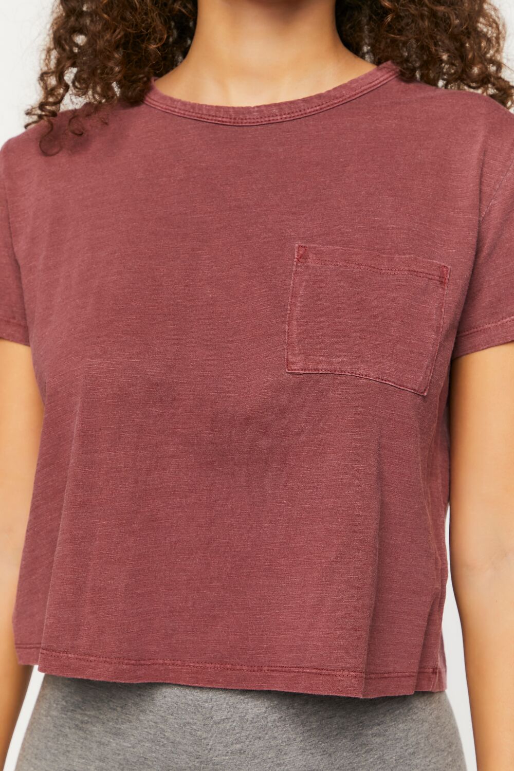 Cropped Pocket Tee
