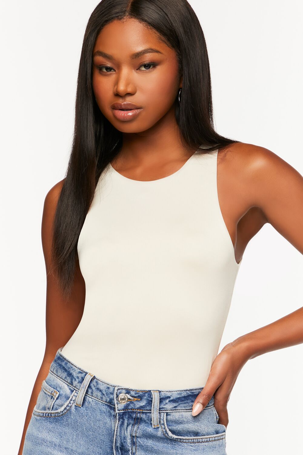 Contour Sculpt Sleeveless Fitted Bodysuit