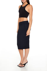 Ponte Midi Pencil Skirt