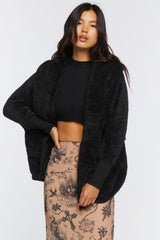 Faux Shearling Hooded Jacket