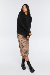 Faux Shearling Hooded Jacket