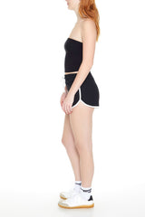 French Terry Drawstring Ringer Shorts