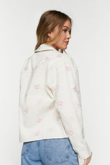 Corduroy Butterfly Trucker Jacket