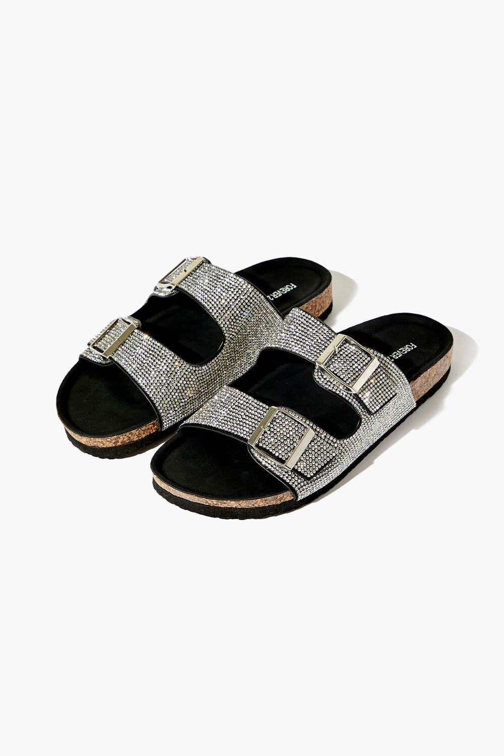 Rhinestone Buckled Slides