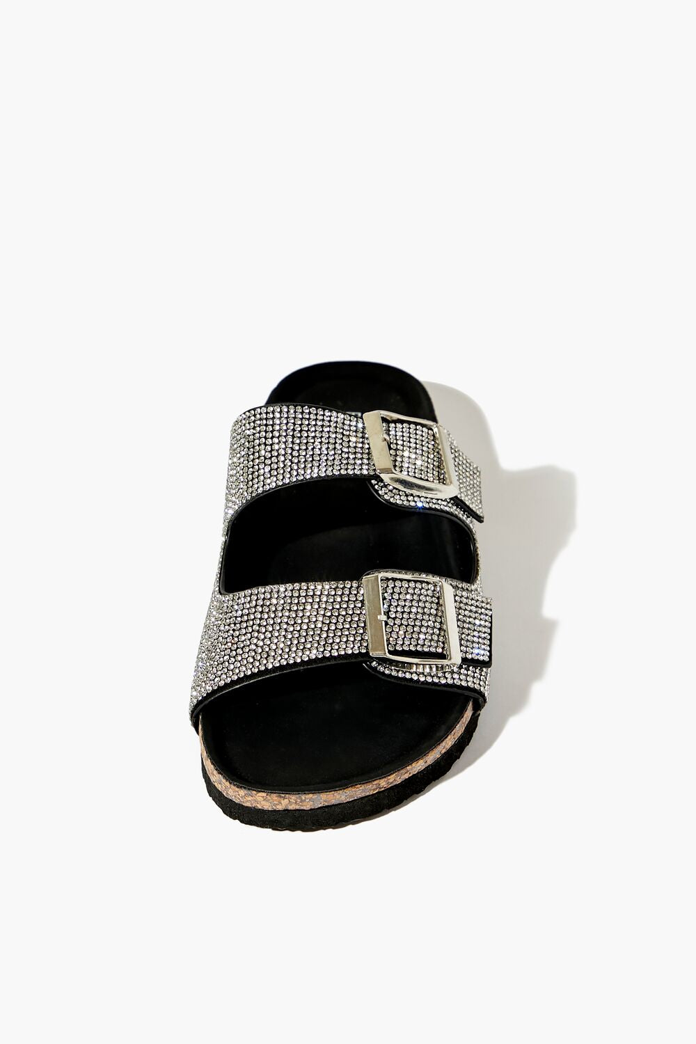 Rhinestone Buckled Slides